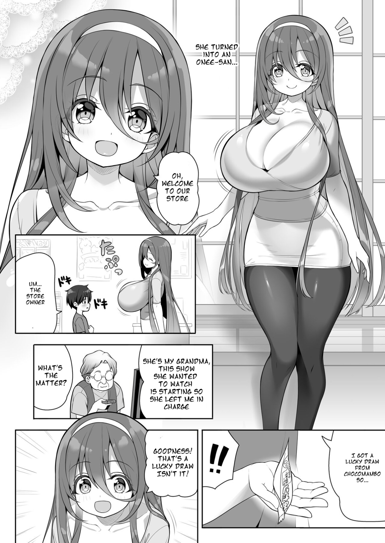 Hentai Manga Comic-Getting Squeezed Down There By Big Breasted Onee-san's!?-Read-6